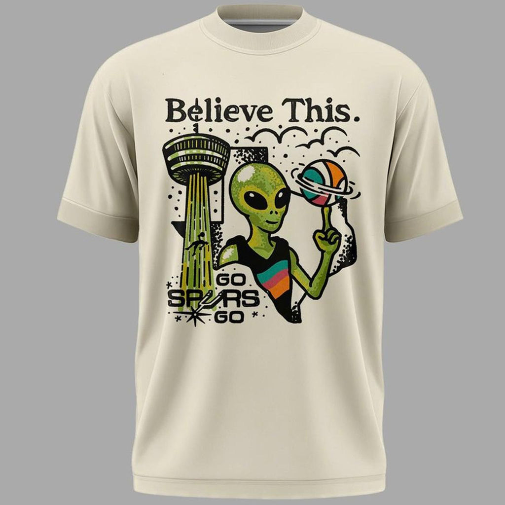 Unisex Alien Beige Graphic Shirt 2026 for Basketball Fans