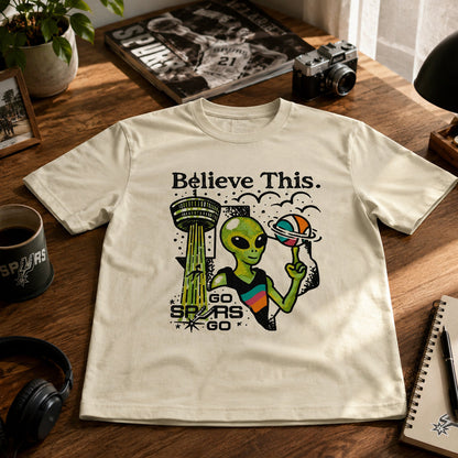 Unisex Alien Beige Graphic Shirt 2026 for Basketball Fans