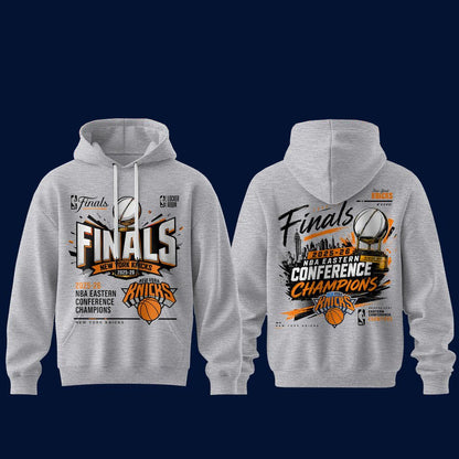 Unisex New York Knicks Eastern Conference Graphic Hoodie 2026 for Basketball Fans