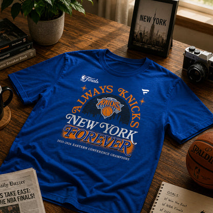 Unisex Eastern Conference Champions Hometown Blue Graphic T-Shirt 2025-2026 for Basketball Fans