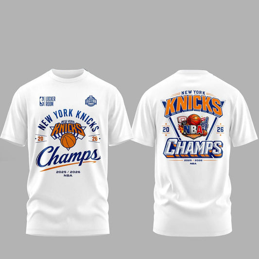 Unisex New York Knicks Eastern Conference Champions Graphic T-Shirt for Basketball Fans