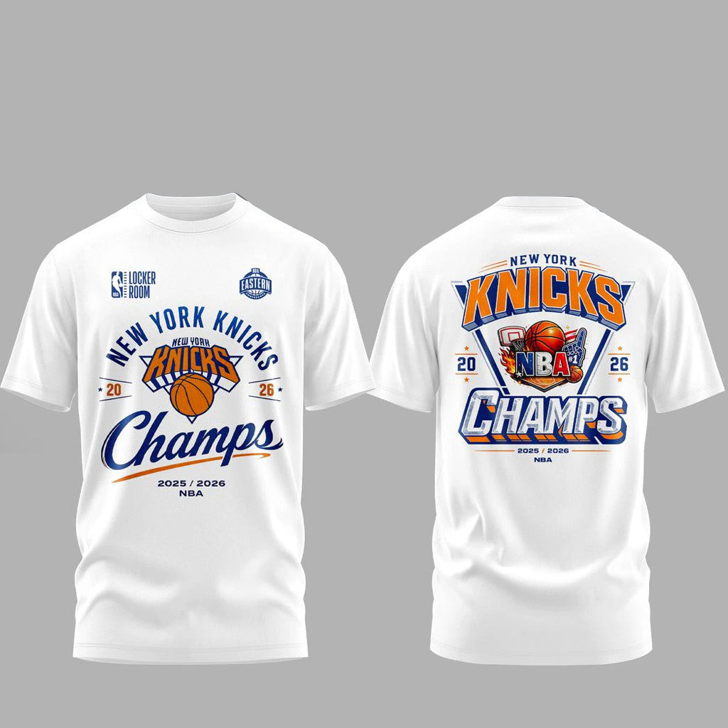 Unisex New York Knicks Eastern Conference Champions Graphic T-Shirt for Basketball Fans