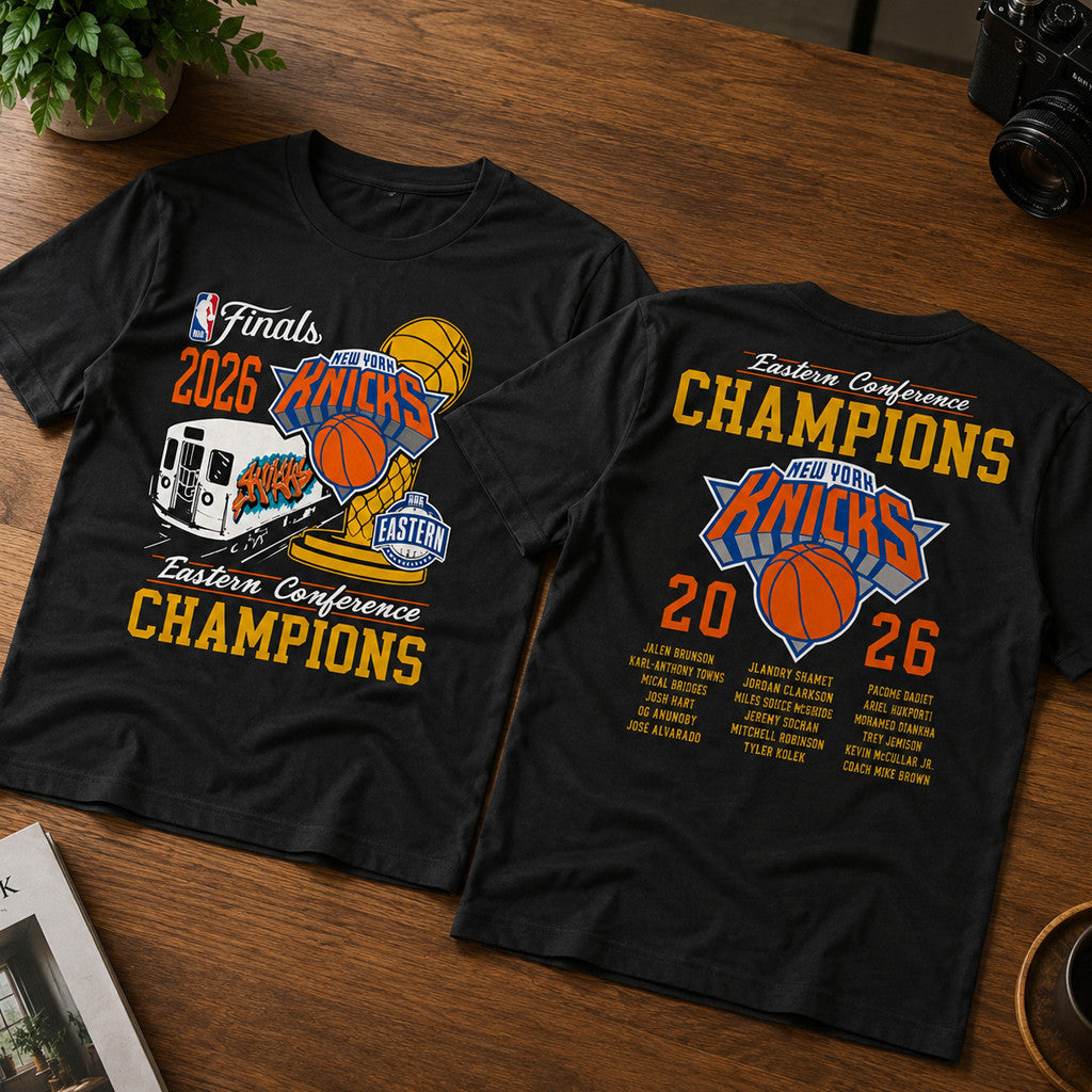 Unisex Eastern Conference Finals Train Graphic Shirt 2026 for Basketball Fans