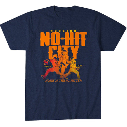 Unisex Houston No-No City Graphic Shirt Featuring Tatsuya Imai Steven Okert and Alimber Santa for Baseball Fans