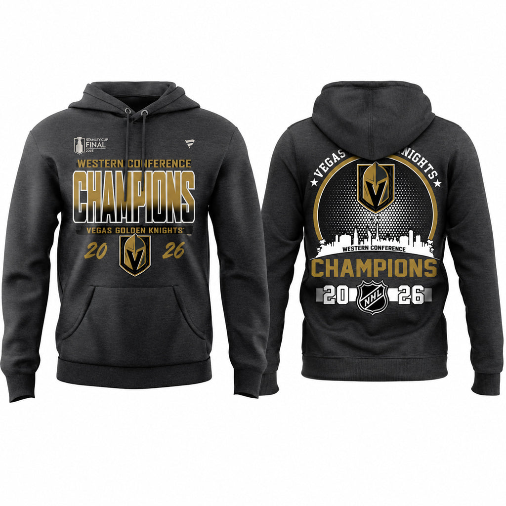 Unisex King Of The West Western Conference Champions Graphic Shirt 2026 for Hockey Fans