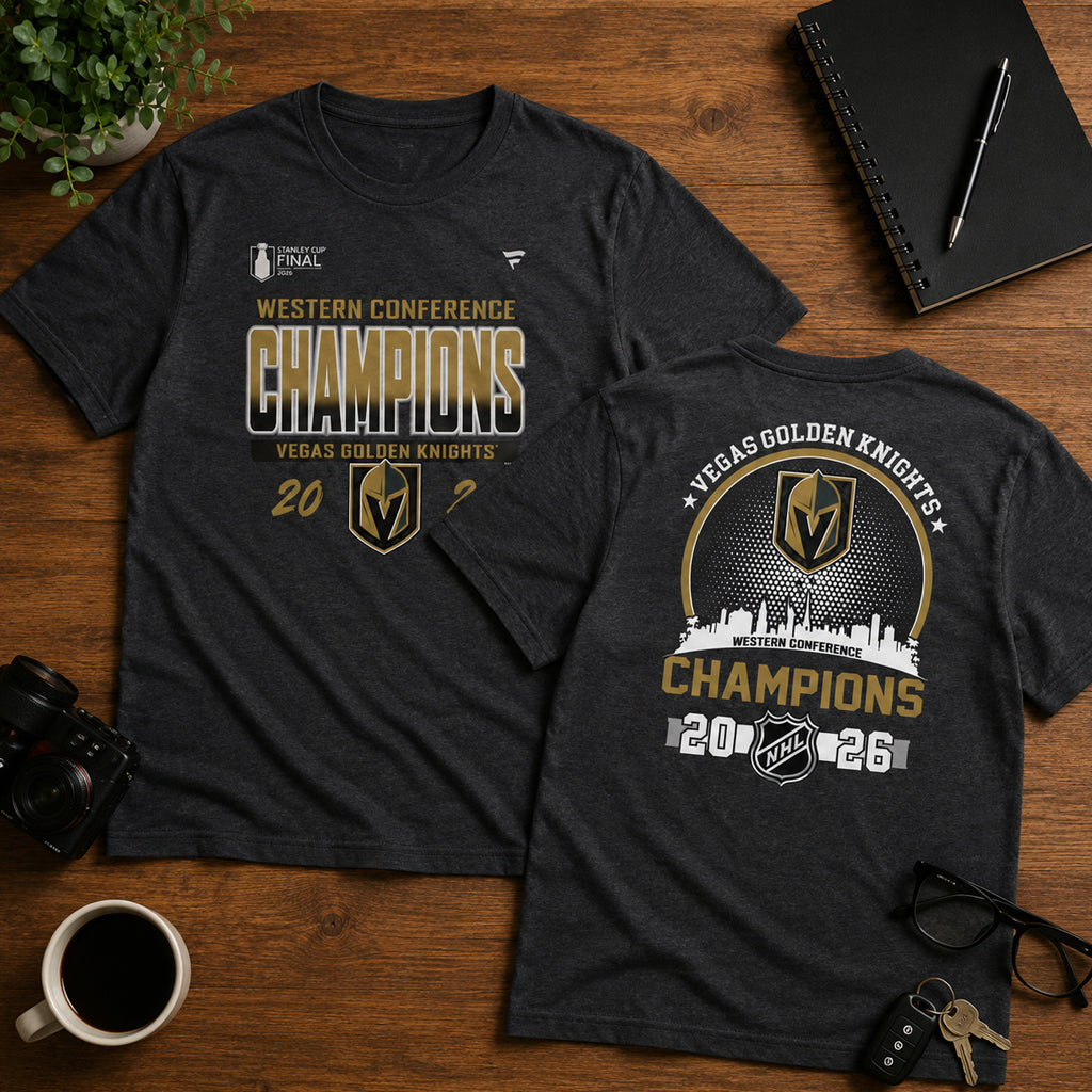 Unisex King Of The West Western Conference Champions Graphic Shirt 2026 for Hockey Fans