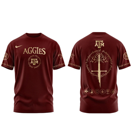 Unisex Texas A&amp;M Aggies The Lord Of The Rings 2026 Graphic Shirt for College Sports Fans