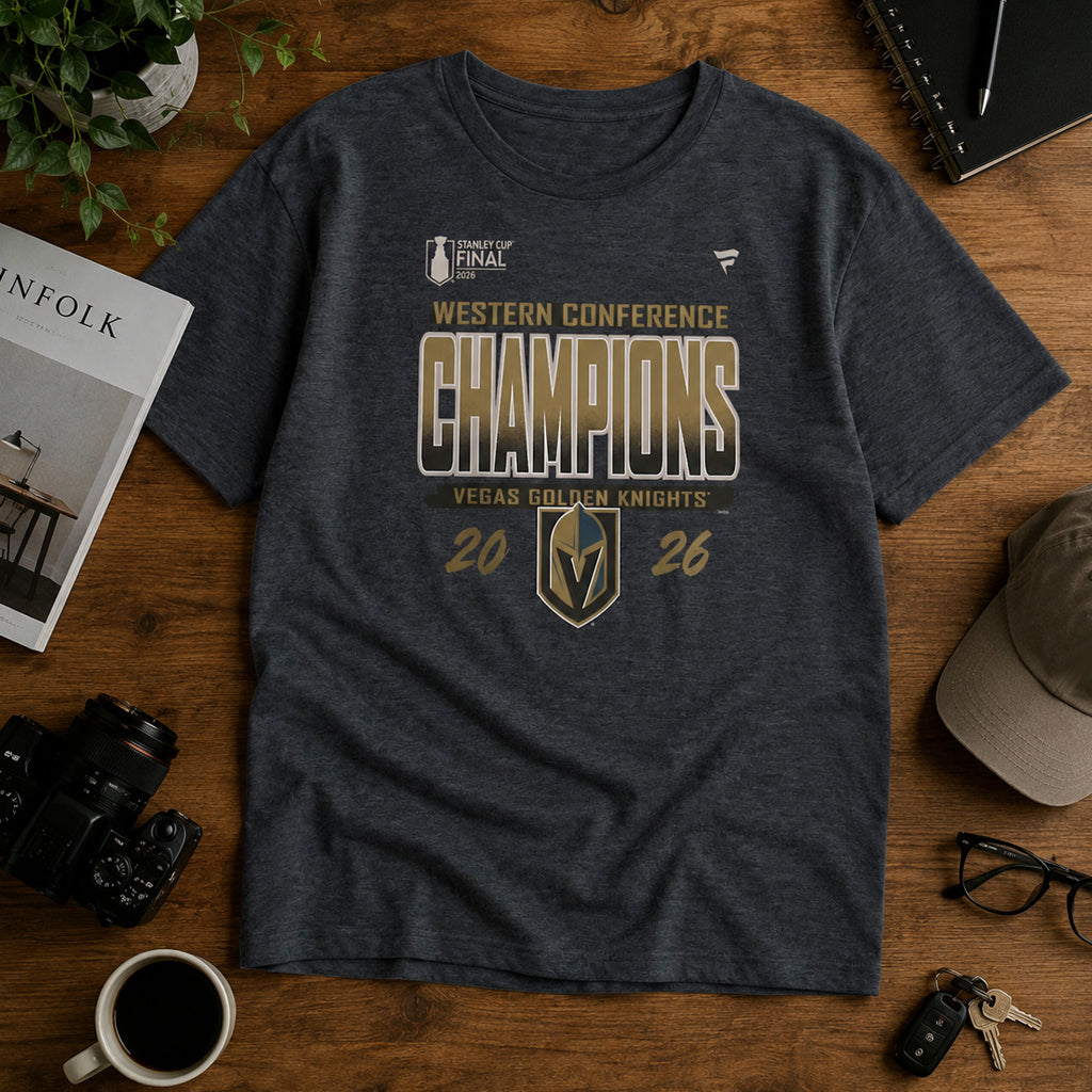 Unisex Western Conference Champions Locker Room Graphic T-Shirt 2026 for Hockey Fans