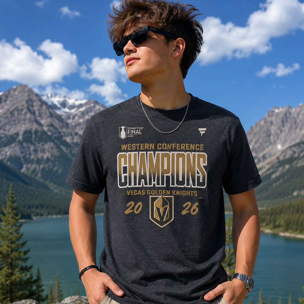 Unisex Western Conference Champions Locker Room Graphic T-Shirt 2026 for Hockey Fans