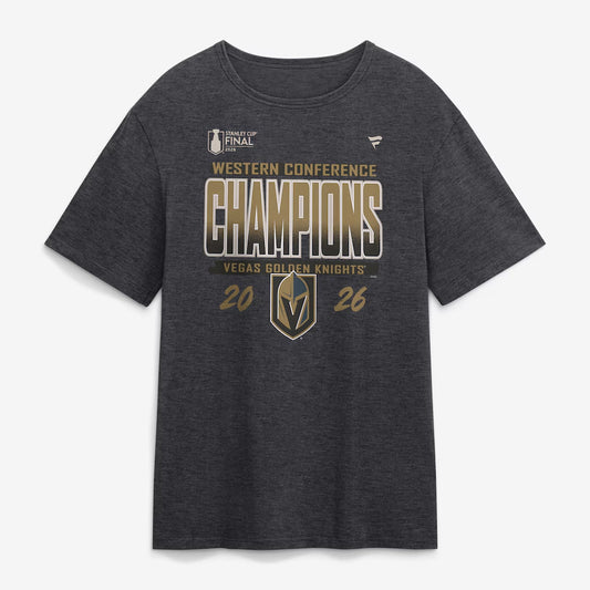Unisex Vegas Golden Knights Western Conference Champions Locker Room Graphic T-Shirt 2026 for Hockey Fans