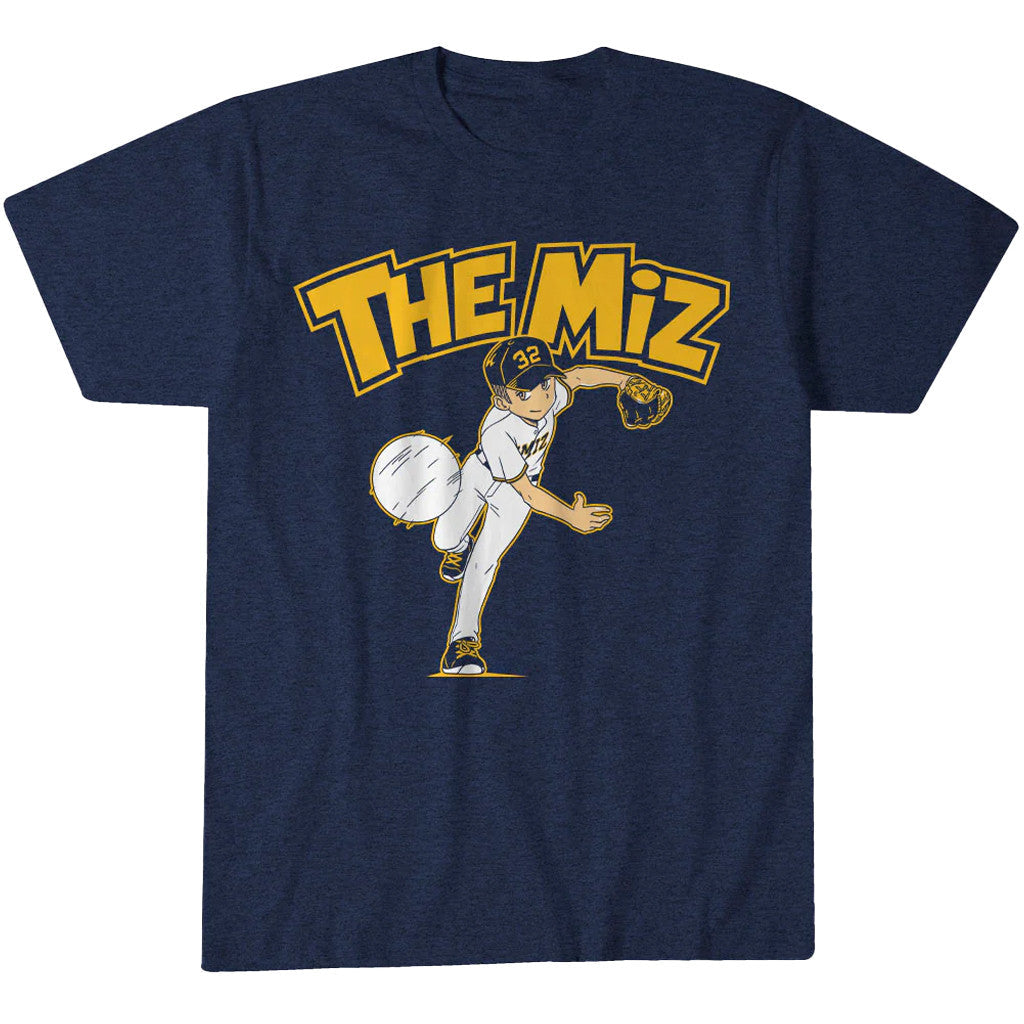 Unisex Milwaukee Brewers Jacob Misiorowski Anime Miz Graphic Shirt for Baseball Fans