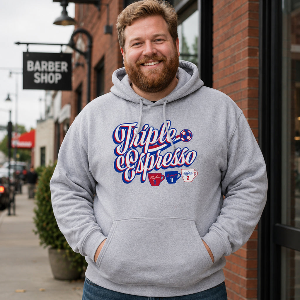 Unisex Triple Espresso Graphic Shirt for Soccer Fans