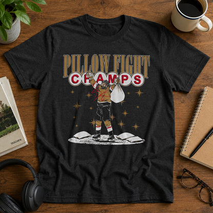 Unisex Hockey Pillow Fight Champs Graphic Shirt for Hockey Fans