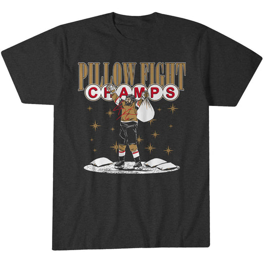 Unisex Vegas Golden Knights Hockey Pillow Fight Champs Graphic Shirt for Hockey Fans