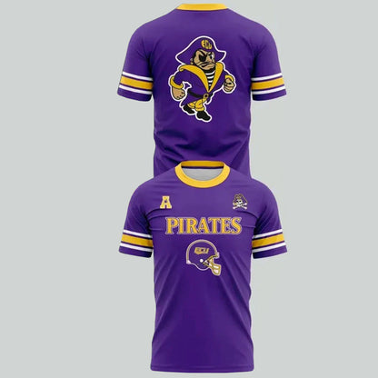 Unisex East Carolina Pirates Classic Homecoming Graphic Shirt for College Sports Fans