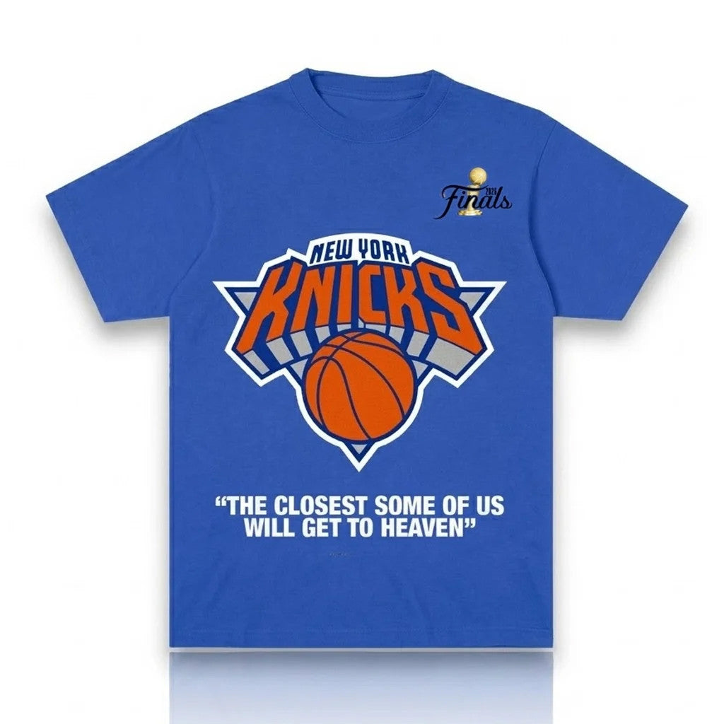 Unisex New York Knicks The Closest Some Of Us Will Get To Heaven 2026 Graphic Shirt for Basketball Fans