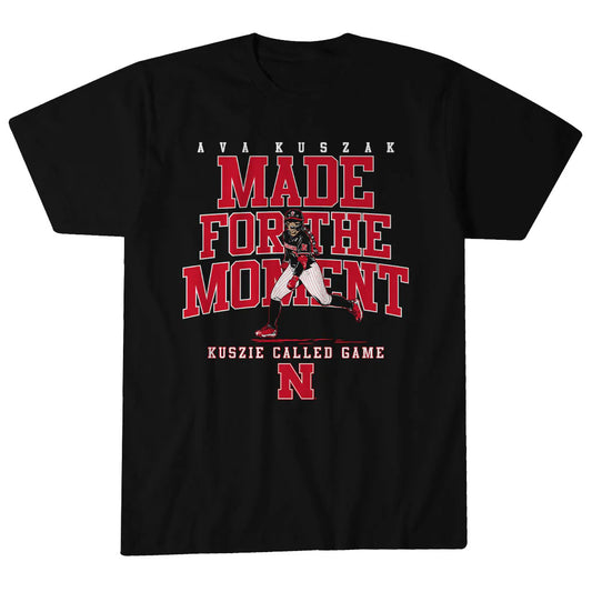 Unisex Nebraska Softball Ava Kuszak Made For The Moment Graphic Shirt for Softball Fans