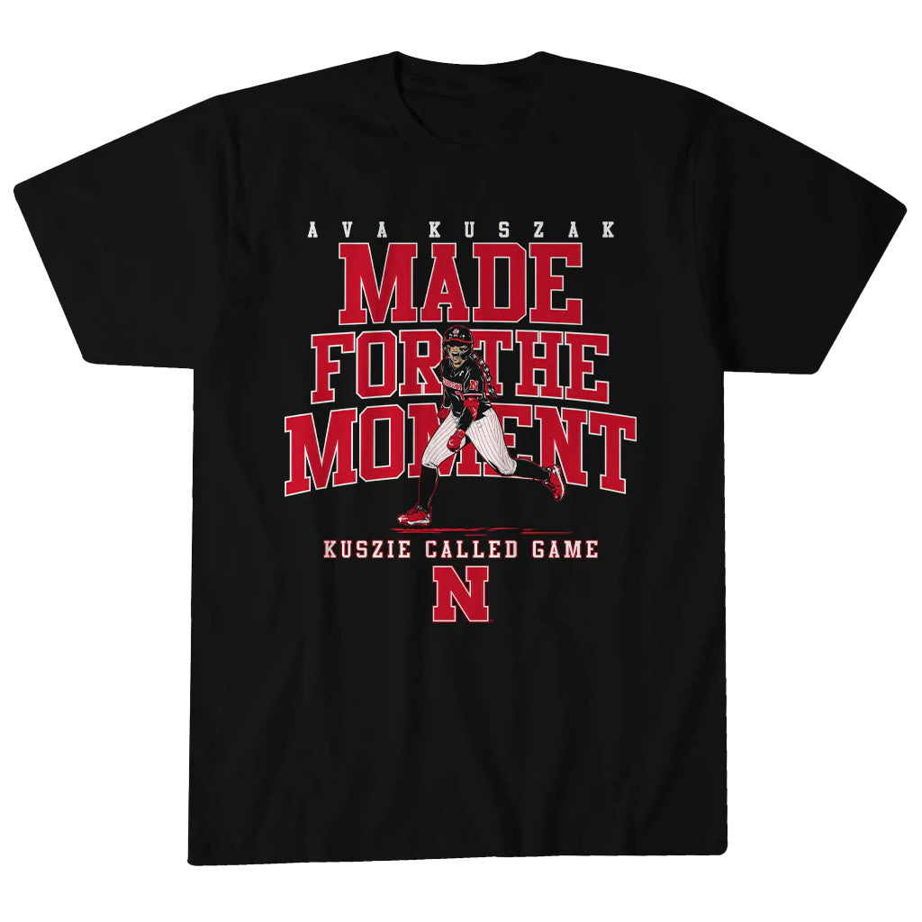 Unisex Nebraska Softball Ava Kuszak Made For The Moment Graphic Shirt for Softball Fans