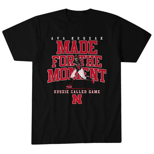 Unisex Nebraska Softball Ava Kuszak Made For The Moment Graphic Shirt for Softball Fans