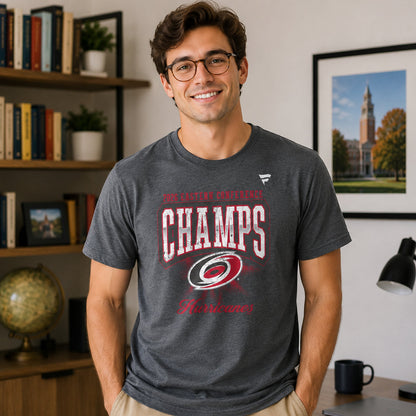 Unisex 2026 Eastern Conference Champions Vintage Tri Blend Graphic Shirt for Hockey Fans