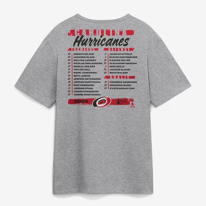 Unisex Heather Gray 2026 Final Roster Graphic Shirt for Hockey Fans