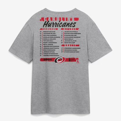 Unisex Heather Gray 2026 Final Roster Graphic Shirt for Hockey Fans