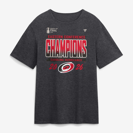 Unisex Carolina Hurricanes 2026 Eastern Conference Champions Locker Room Graphic Shirt for Hockey Fans