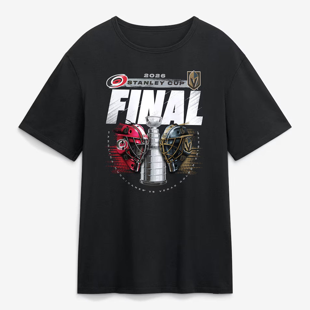 Unisex Carolina Hurricanes vs Vegas Golden Knights 2026 Stanley Cup Final Matchup Graphic Shirt for Hockey Fans