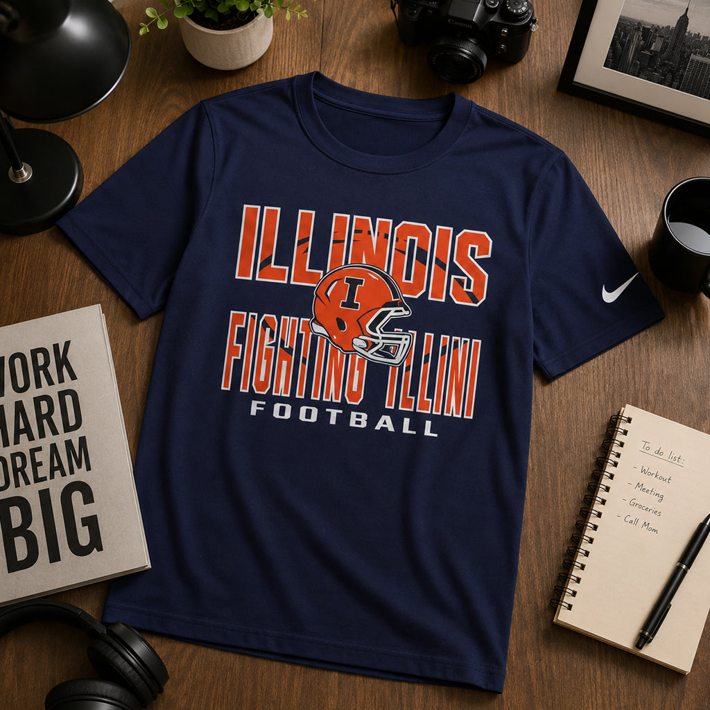 Unisex Navy College Sports Graphic Shirt 2026 for Fans