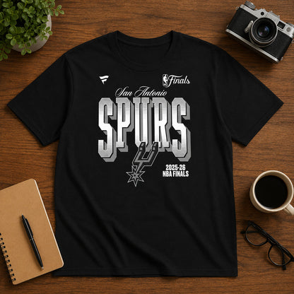 Unisex Black 2026 Finals Graphic Shirt for Basketball Fans