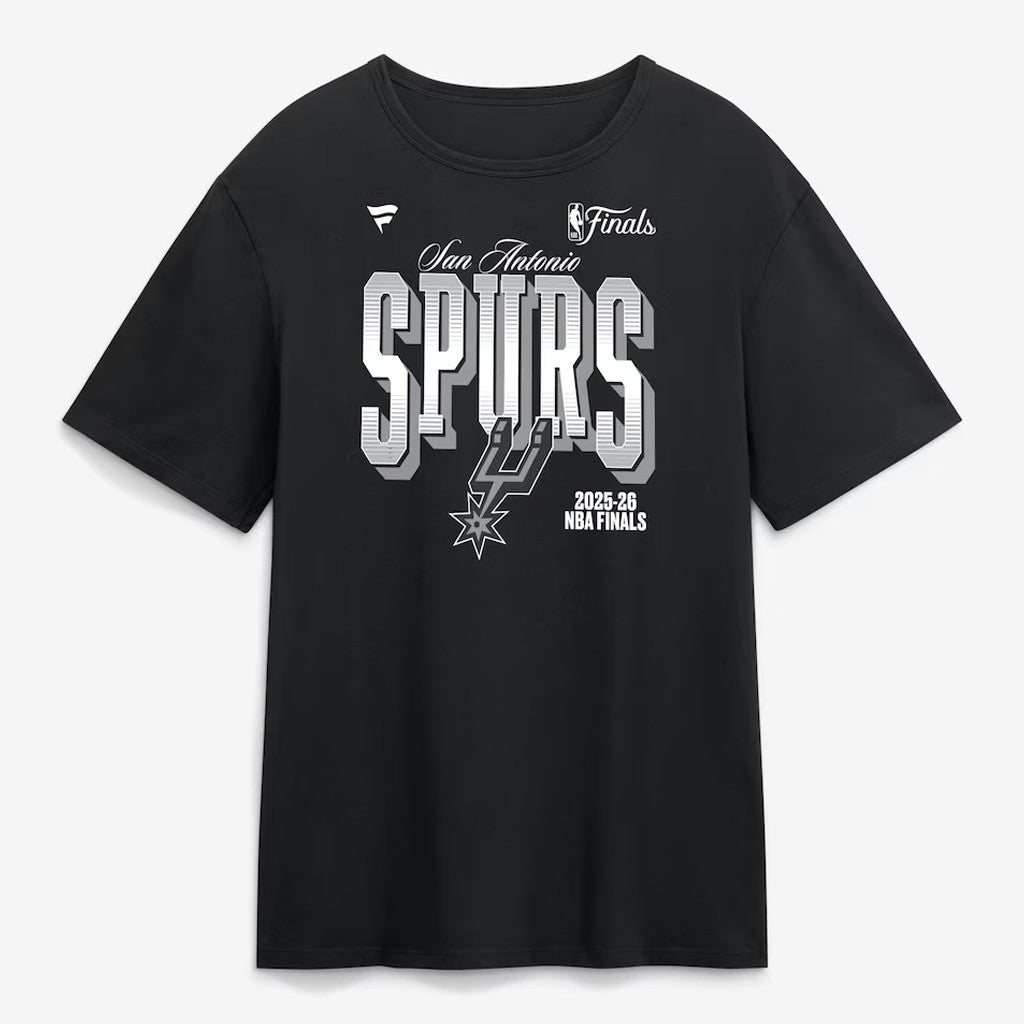 Unisex San Antonio Spurs Black 2026 Finals Graphic Shirt for Basketball Fans