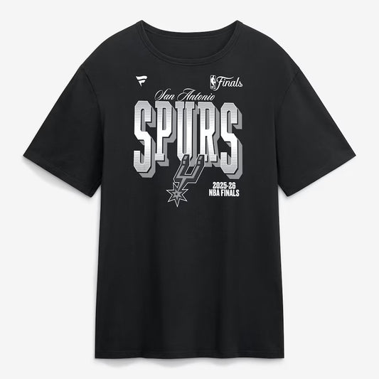 Unisex San Antonio Spurs Black 2026 Finals Graphic Shirt for Basketball Fans