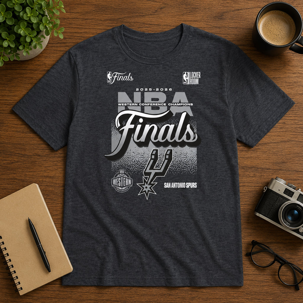 Unisex 2026 Western Conference Champions Locker Room Graphic Shirt for Basketball Fans