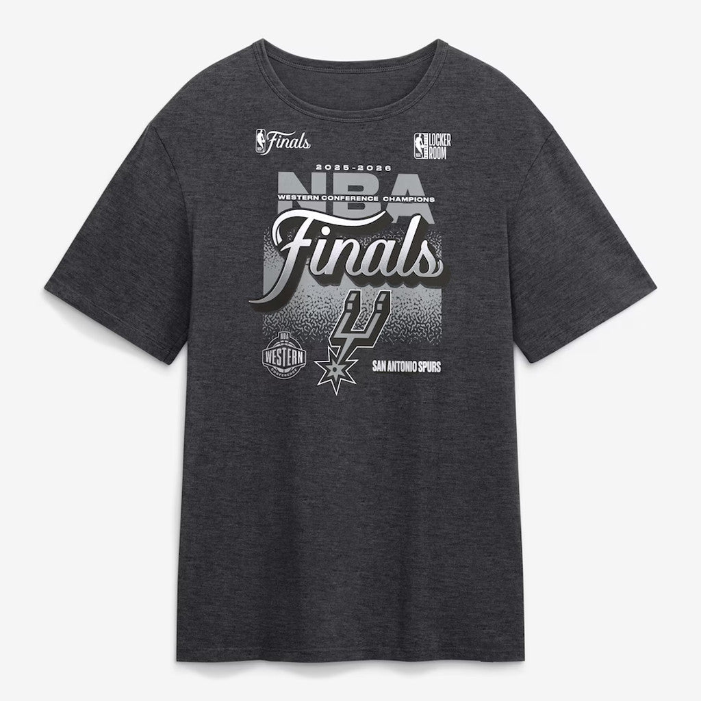 Unisex San Antonio Spurs 2026 Western Conference Champions Locker Room Graphic Shirt for Basketball Fans