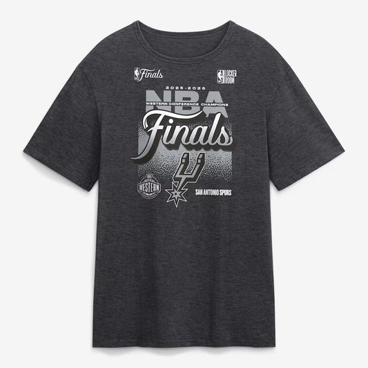 Unisex San Antonio Spurs 2026 Western Conference Champions Locker Room Graphic Shirt for Basketball Fans