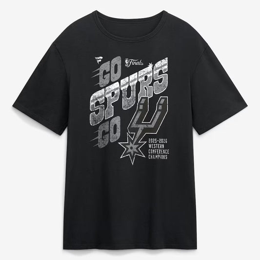 Unisex San Antonio Spurs 2026 Western Conference Champions Hometown Graphic Shirt for Basketball Fans
