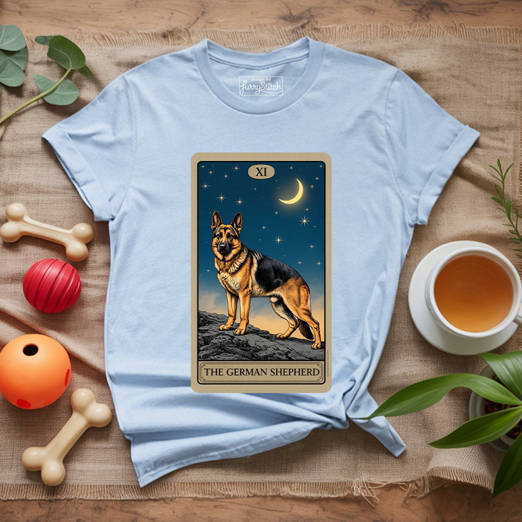 German Shepherd Tarot Card T-shirt