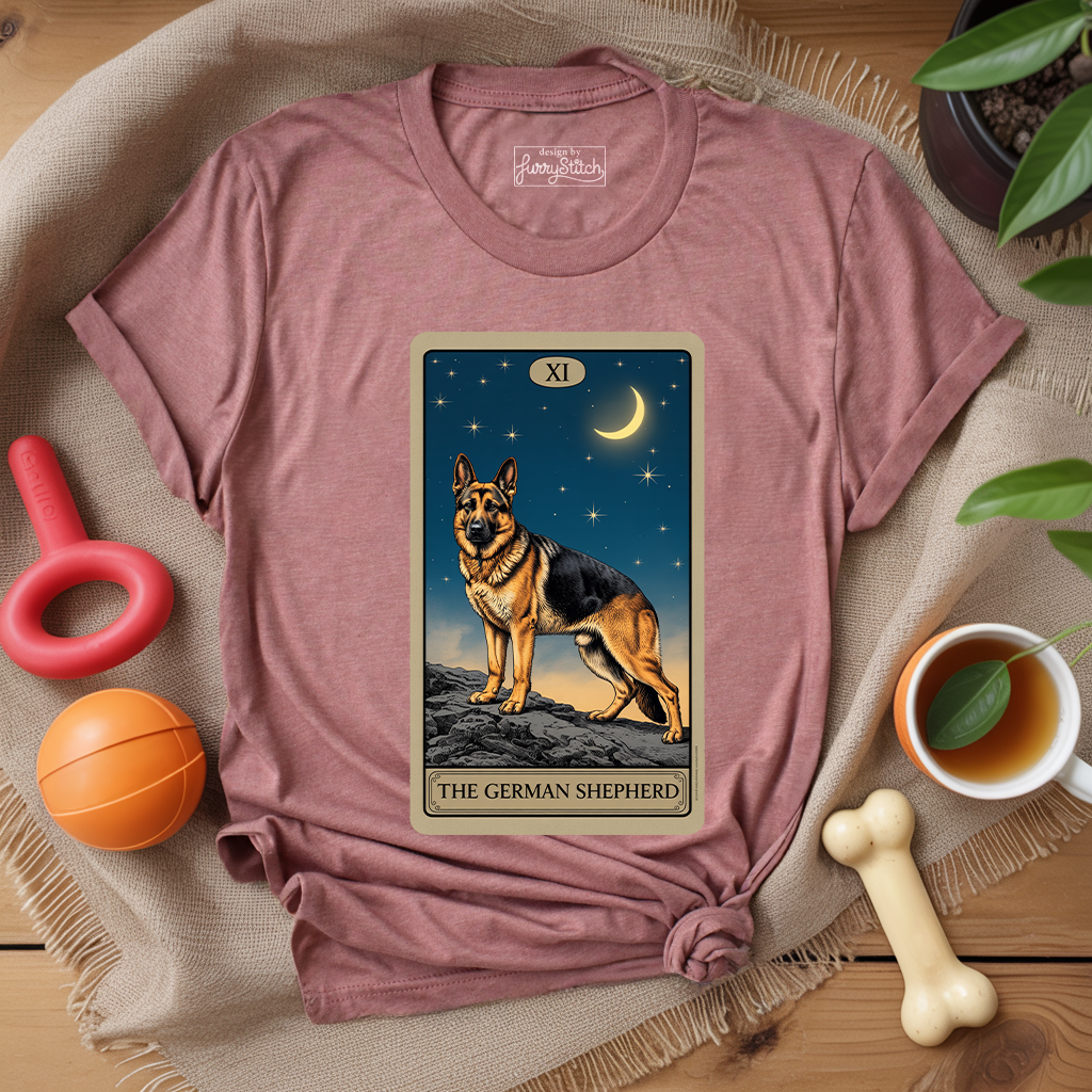 German Shepherd Tarot Card T-shirt