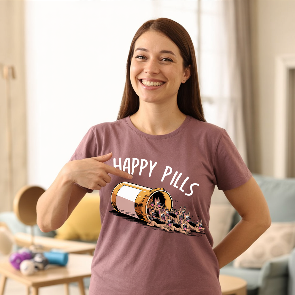 Happy Pills GSD T-shirt