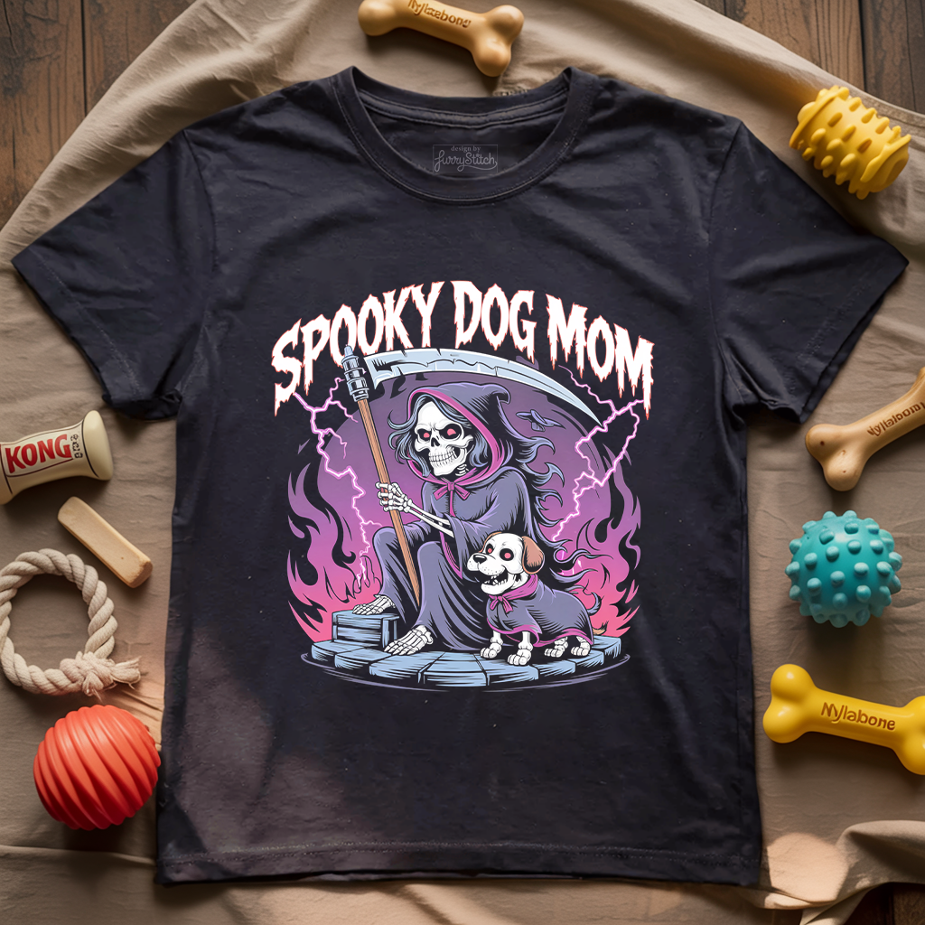 Spooky Dog Mom T-shirt