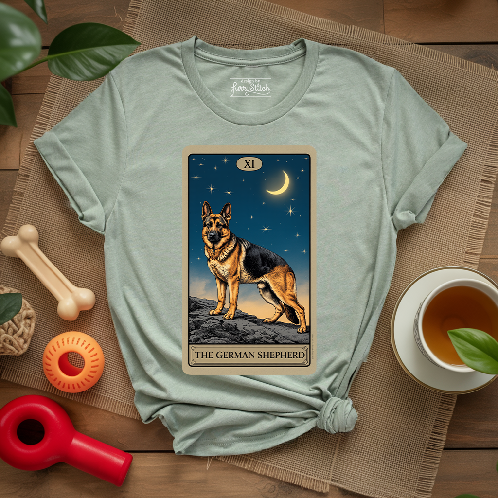 German Shepherd Tarot Card T-shirt