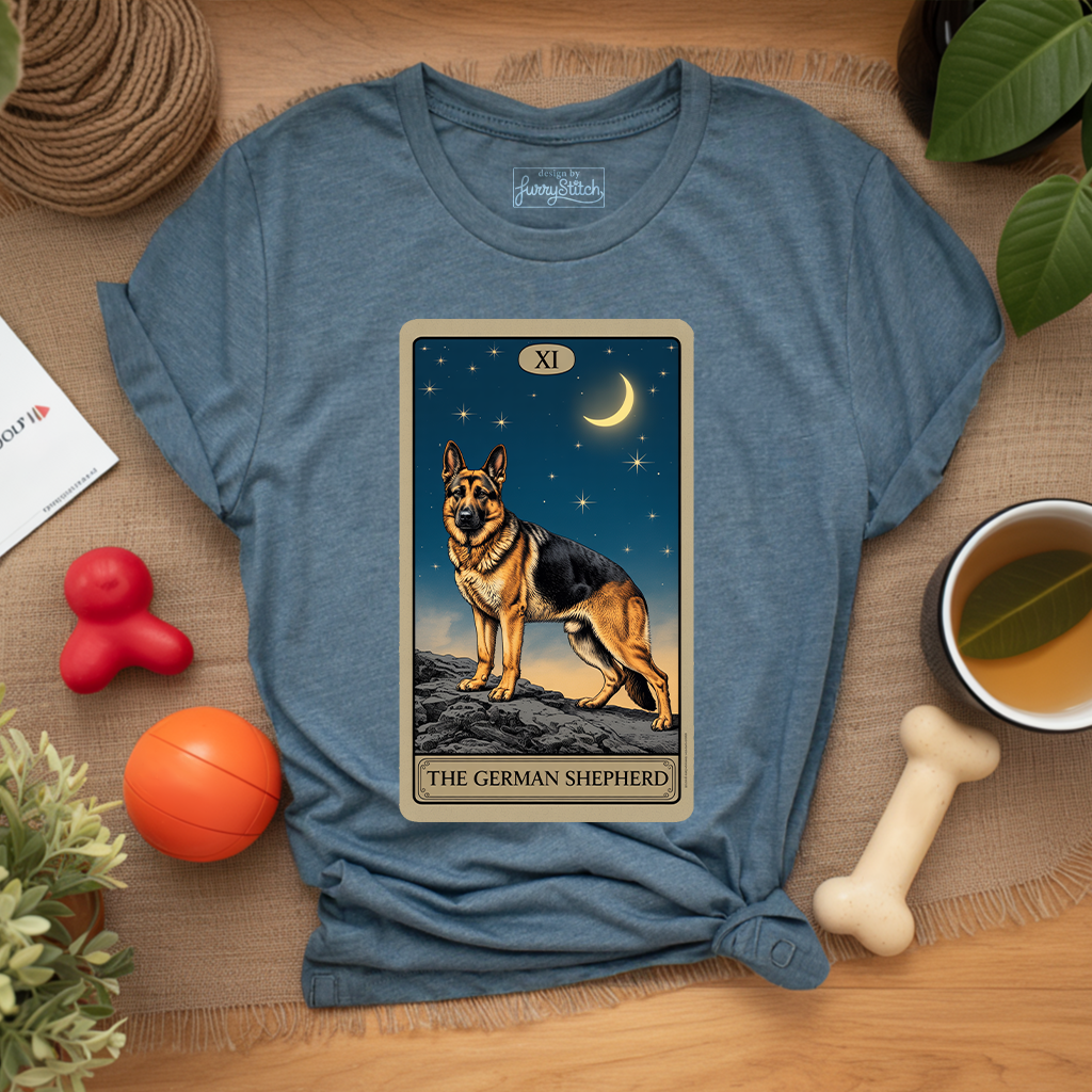 German Shepherd Tarot Card T-shirt
