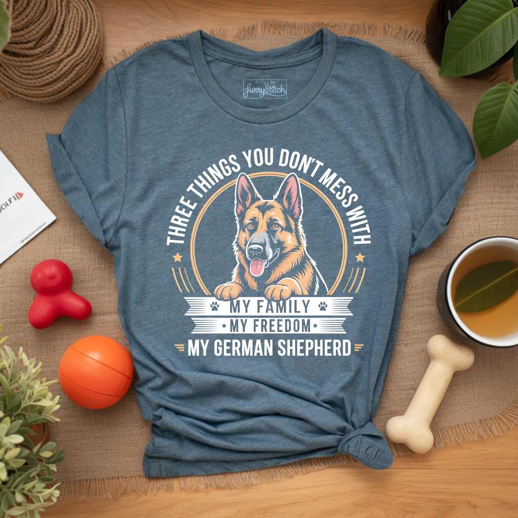 Family Freedom GSD T-shirt