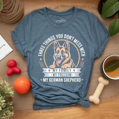 Family Freedom GSD T-shirt