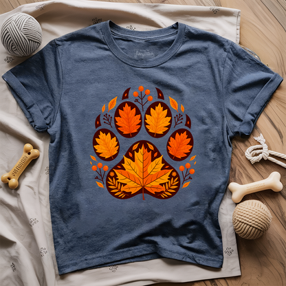 Fall Paw Print T-shirt