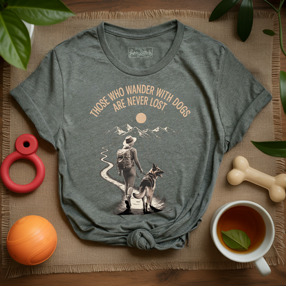 Never Lost With My Dog T-shirt