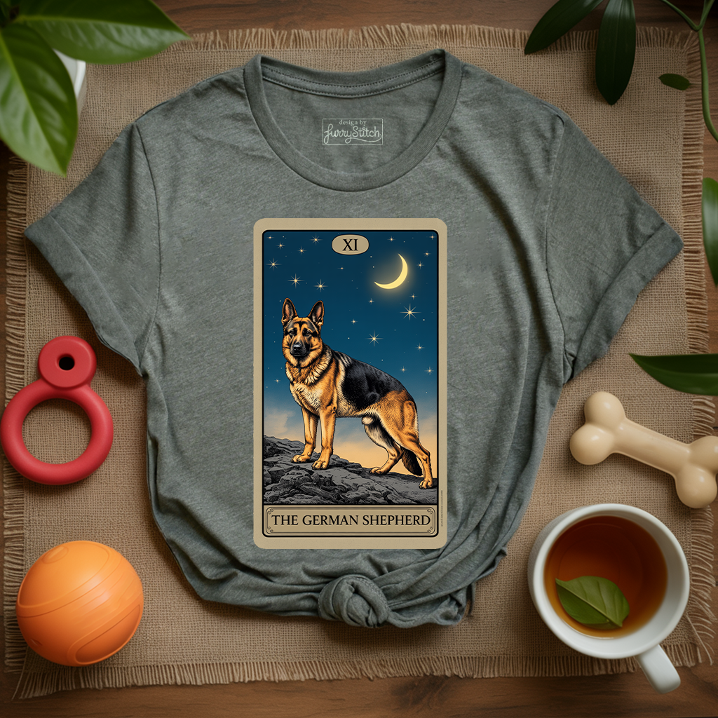German Shepherd Tarot Card T-shirt