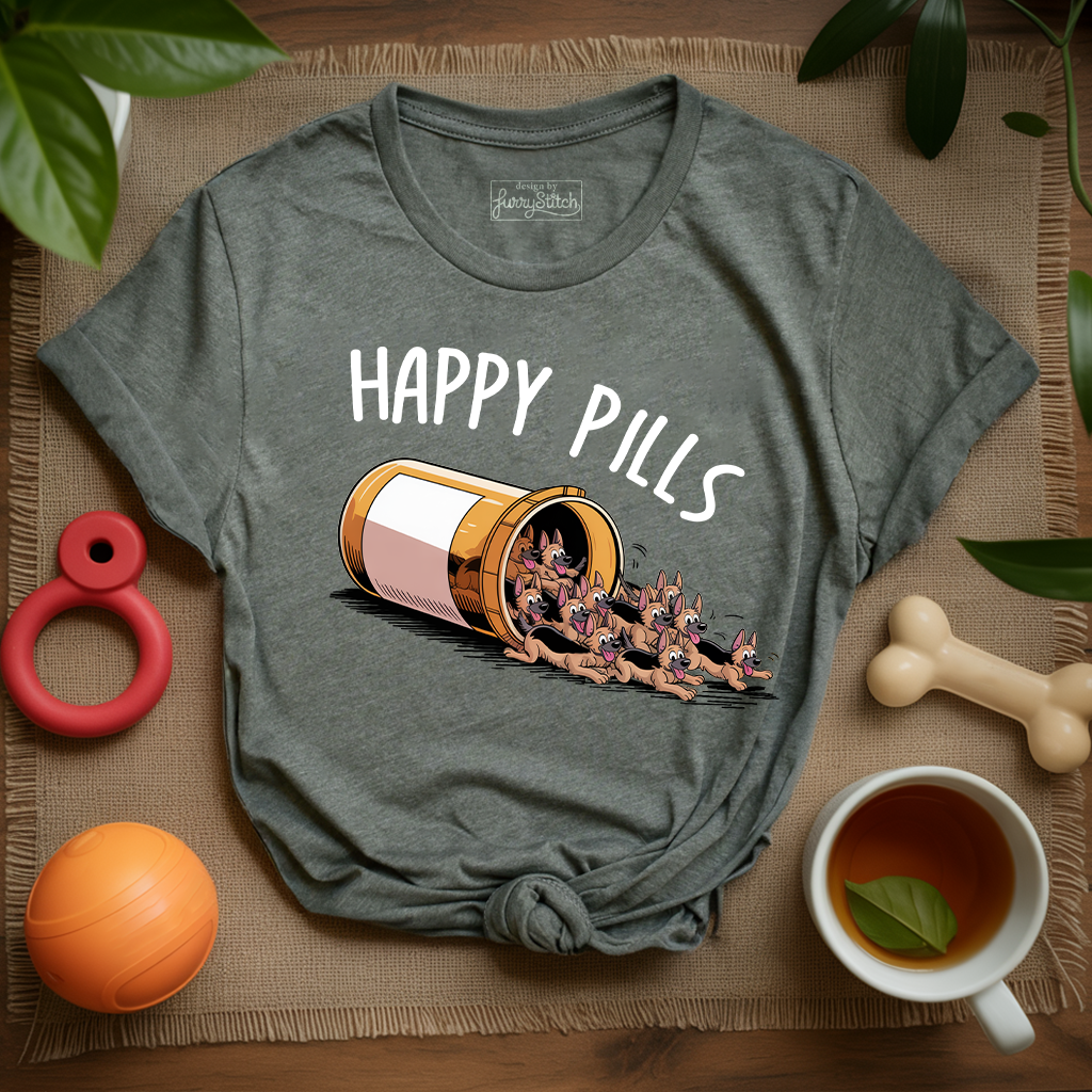 Happy Pills GSD T-shirt