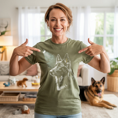 German Shepherd Silhouette T-shirt