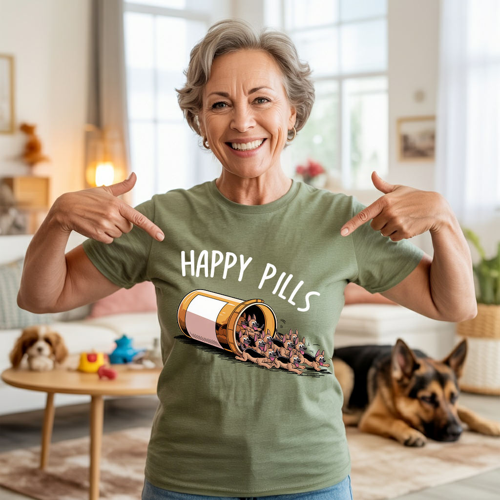 Happy Pills GSD T-shirt
